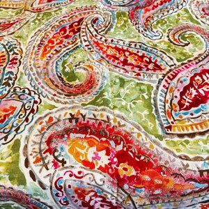 Kelly Ripa Home Decor Fabric Colorful Paisley Bright and Lively Fiesta 1+ yard